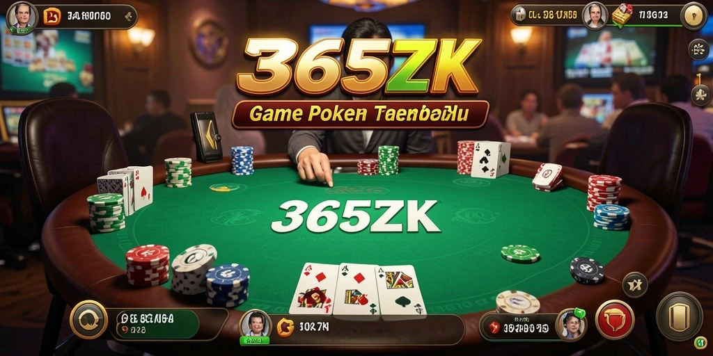 Gameplay Poker yang mendebarkan di 365ZK.