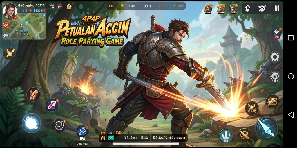 Tampilan aksi seru dalam gameplay 4P4P yang menegangkan.