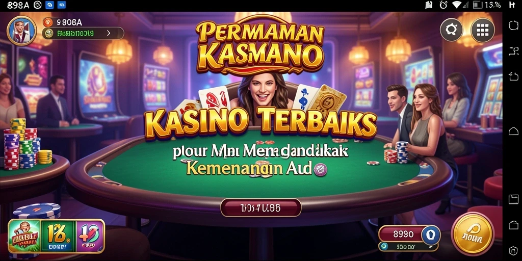 Screenshot utama 898A menampilkan gameplay kasino yang menarik dan interaktif.