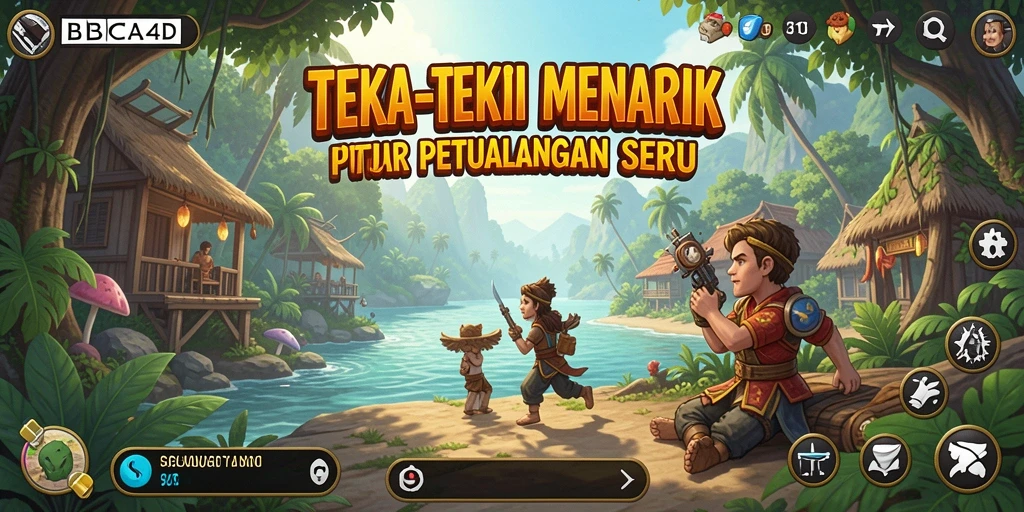 Tangkapan layar gameplay BBCA4D menampilkan teka-teki yang menarik dan penuh warna.