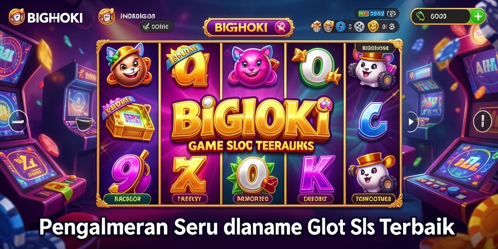 Screenshot utama BIGHOKI menunjukkan gameplay slot yang mengesankan.