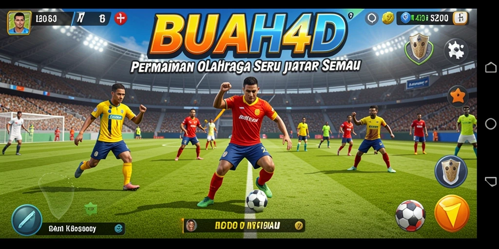 Tampilan gameplay BUAH4D yang seru dengan berbagai cabang olahraga.