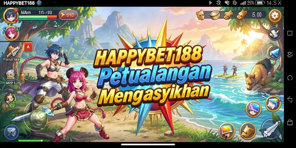 Tampilan menarik dari gameplay seru di HAPPYBET188.