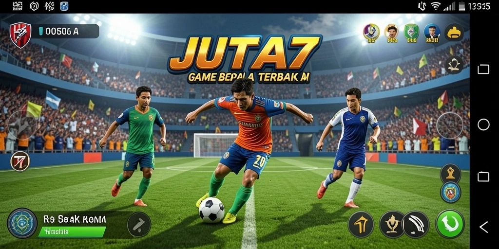 Screenshot gameplay <strong>JUTA7</strong> yang menunjukkan aksi seru di lapangan.