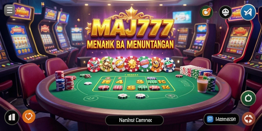 Screenshot gameplay MAJ777 yang menampilkan aksi mendebarkan di Kasino.