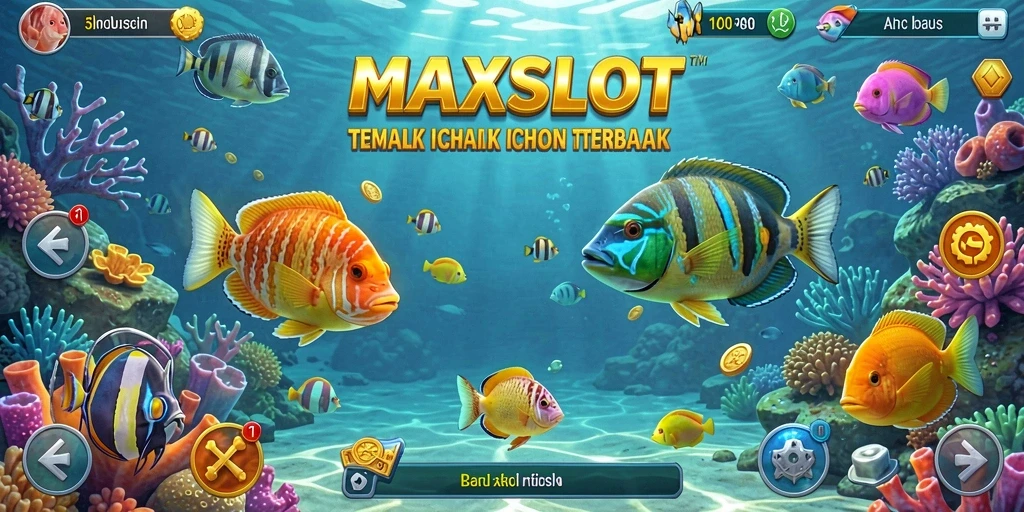 Tangkapan layar gameplay MAXSLOT yang menampilkan aksi Tembak Ikan yang seru.