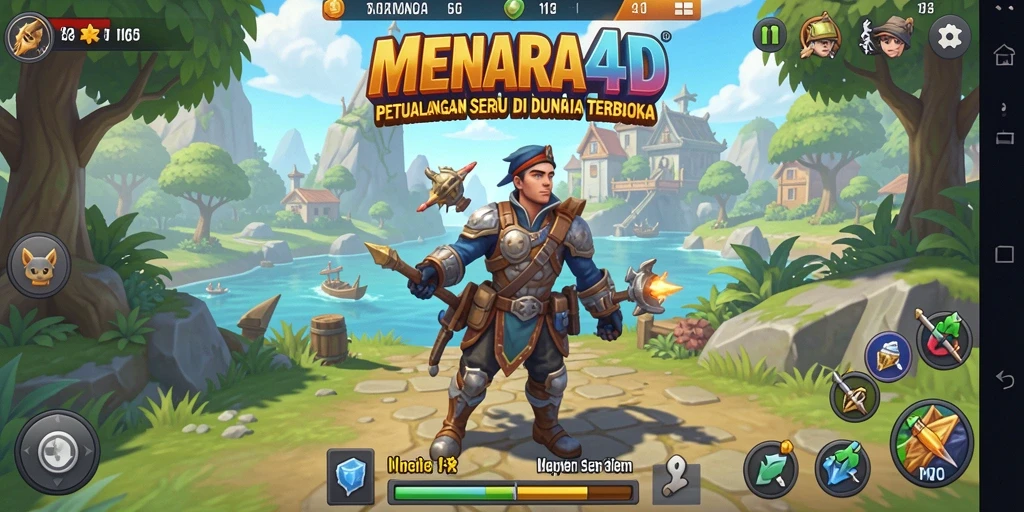 Gameplay seru di dunia terbuka MENARA4D yang penuh petualangan.
