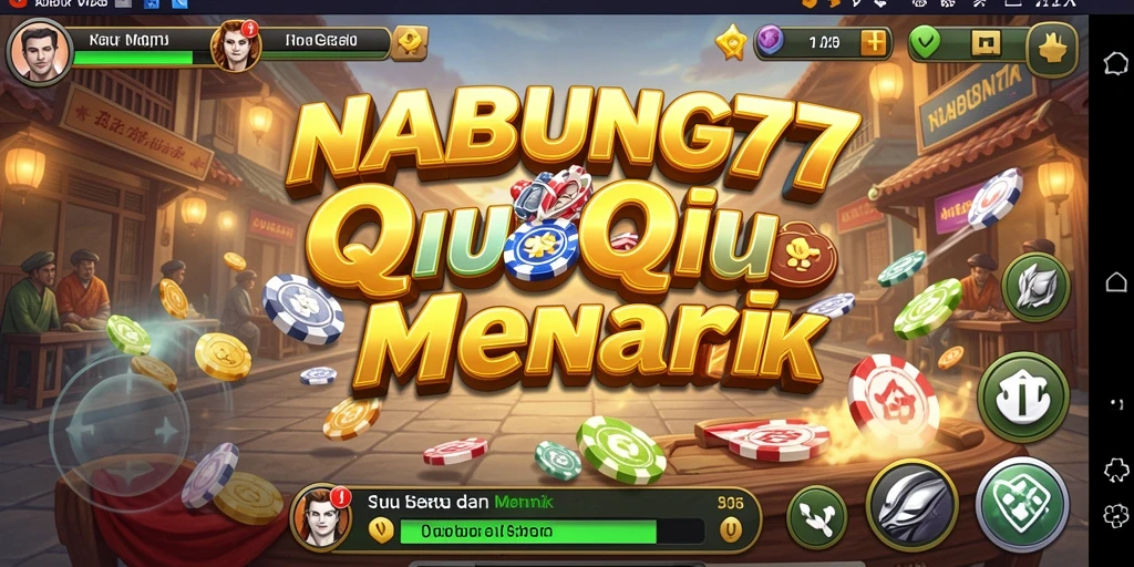 Tampilan gameplay seru dari NABUNG77 dengan kartu QiuQiu.
