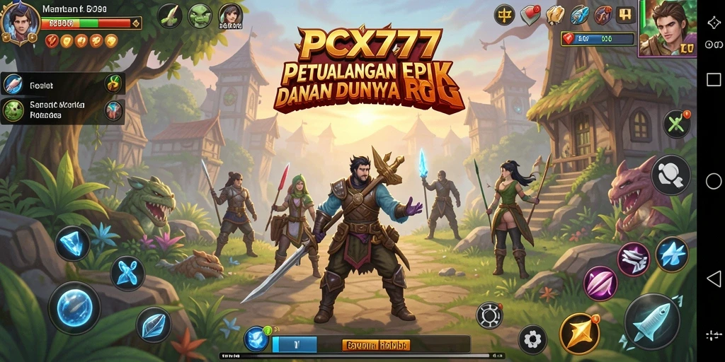 Tampilan gameplay RPG seru di <strong>PCX777</strong> dengan pertempuran dan eksplorasi yang menarik.