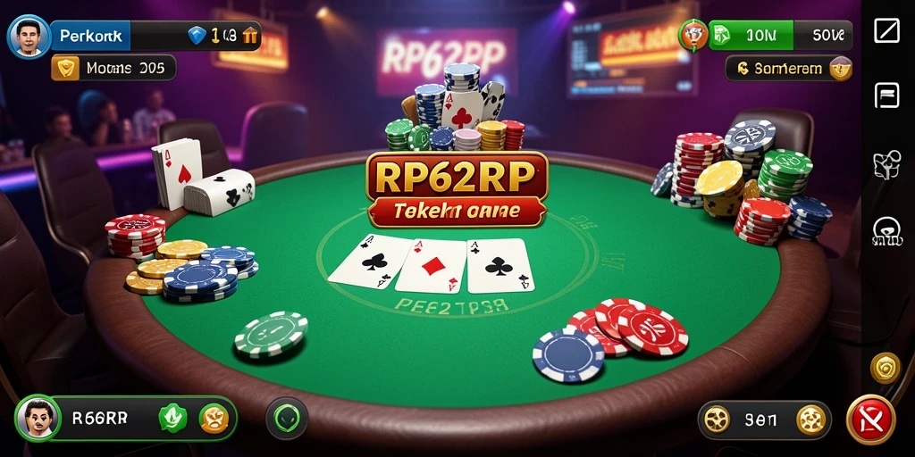 Tampilan menarik dari gameplay poker di RP62RP.