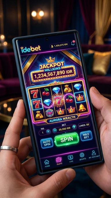 Tampilan antarmuka pengguna aplikasinya di idebet.
